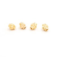 Zwischenperlen in Laternenform aus Messing mit 18k...
