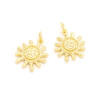 Anhänger als Sonne mit 18K Goldbeschichtung 2...