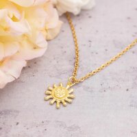 Anhänger als Sonne mit 18K Goldbeschichtung 2...