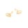 Anhänger Ginkgoblatt 18k goldbeschichtet 11x8mm 2 Stück
