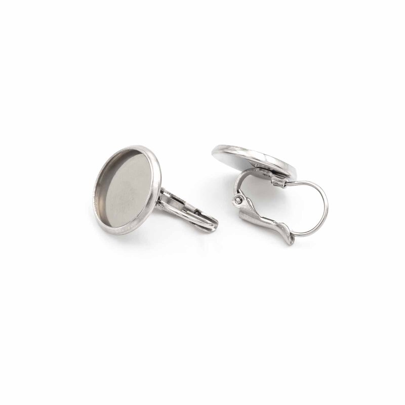Brisuren aus 304 Edelstahl für 12mm Cabochons 2 Stück