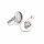 Brisuren aus 304 Edelstahl für 12mm Cabochons 2 Stück