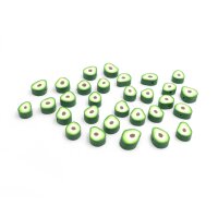Perle Avocado aus Polymerton 30 Stück