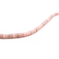 Heishi Perlen aus Pink Opal 4x2mm 20 Stück
