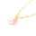 Anhänger Yin & Yang in rosa und weiß mit 18k Goldbeschichtung und Zirkonia