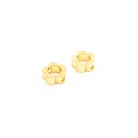 Zwischenperlen Blume aus Messing mit 18k Goldbeschichtung...