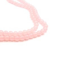 Glasperlen im Jadedesign in rosa 8mm 40 Stück