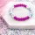 Glasschliffperlen beschichtet in magenta 6x4mm 50 Stück