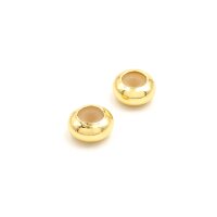Stopperperlen aus Messing in goldfarben 7,5mm 2 Stück