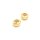 Stopperperlen aus Messing in goldfarben 7,5mm 2 Stück