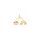 Anhänger Regenbogen Wolke, 18K Goldbeschichtung, 1 Stück