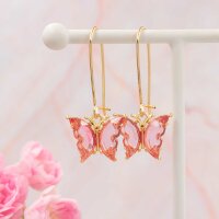 Anhänger Schmetterling goldfarben mit Resin in...