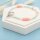 längliche Zwischenperlen aus Messing mit 925 Silberbeschichtung 4 x 3 mm 8 Stück
