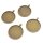 Fassung für 40mm Cabochons in antik bronze 4 Stück