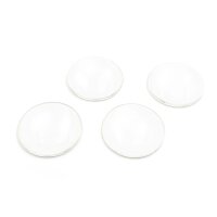 Cabochon Glas klar 40mm 4 Stück