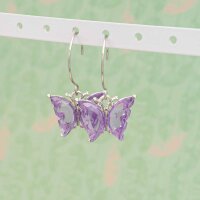 Anhänger Schmetterling silberfarben mit Resin in...