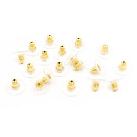 Ohrstopper für Ohrstecker in goldfarben 20 Stück