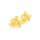 Blumen Ohrstecker  in goldfarben 15x14mm 2 Stück