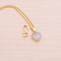 Collierschlaufe aus Edelstahl mit 18K Goldbeschichtung,...