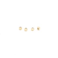 Stopperperlen aus Messing mit 18k Goldbeschichtung 3mm 4...