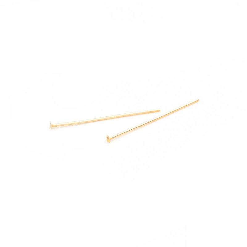 Nietstifte aus Messing 14k Gold filled 19mm 2 Stück