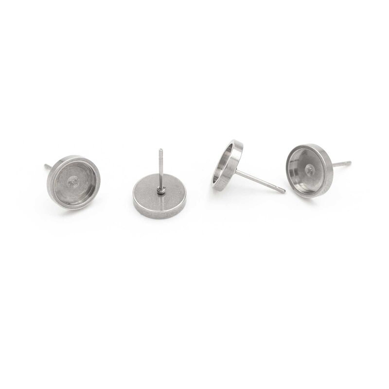 Ohrstecker aus 304 Edelstahl 8mm 4 Stück