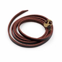Lederarmband in rotbraun 1 Stück