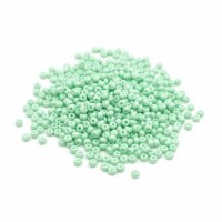 Rocailles Perlen in mint 3mm 20 Gramm