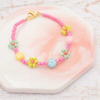 bunte Perlen aus Acryl mit verschiedenen Motiven 7mm 100...
