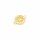 Verbinder Stern mit Uhr und 18k Goldbeschichtung 1 Stück