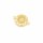 Verbinder Stern mit Uhr und 18k Goldbeschichtung 1 Stück