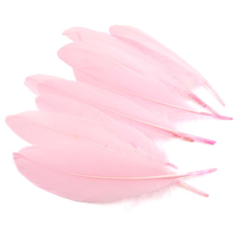 lange Federn in pink 10 Stück