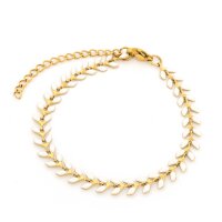 Armband aus 304 Edelstahl PVD vakuum goldbeschichtet mit...