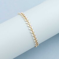 Armband aus 304 Edelstahl PVD vakuum goldbeschichtet mit...
