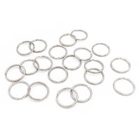 Schlüsselringe in platinfarben 24mm 20 Stück
