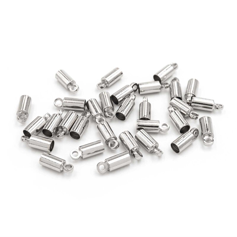 Endkappen aus Messing für 3mm Bänder 30 Stück