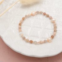 Perlen aus natürlichem Sonnenstein 4mm 20 Stück