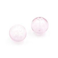 Hohlperlen zum befüllen in rosa 14mm 2 Stück