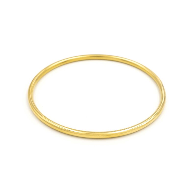 Armreif aus 304 Edelstahl in goldfarben 1 Stück