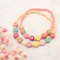 bunte Acrylperlen mit verschiedenen Buchstaben 7mm 200...