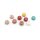 bunte Acrylperlen mit verschiedenen Buchstaben 7mm 200 Stück