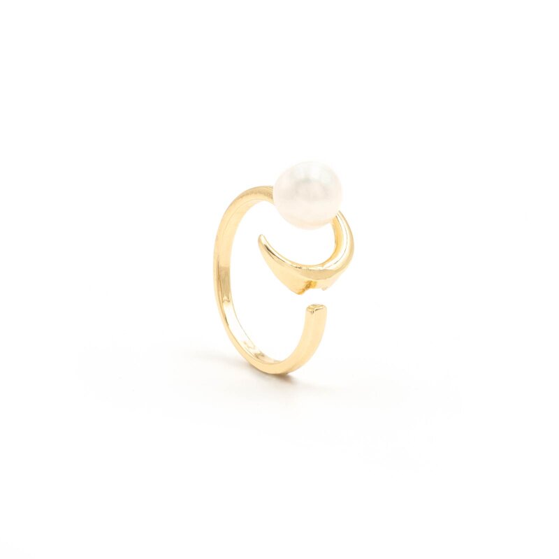 Ring aus Messing mit langanhaltender 18k Goldbeschichtung 1 Stück