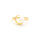 Ring aus Messing mit langanhaltender 18k Goldbeschichtung 1 Stück