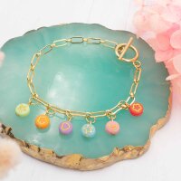 Figaro Armband aus Messing in goldfarben 19cm 1 Stück