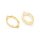 Fassungen als Verbinder aus Messing in goldfarben 18x13mm 2 Stück