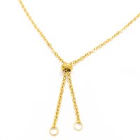 fertige Gliederkette aus 304 Edelstahl in goldfarben 53cm...