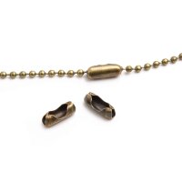 Verschlüsse für 3mm Kugelketten in antik...