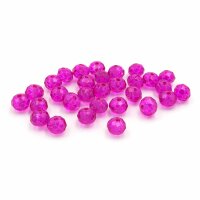 Glasschliffperlen in magenta als Rondell 6x5mm 30 Stück