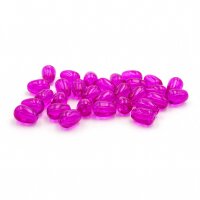 tropfenförmige Glasperlen in magenta 9x6mm 30...