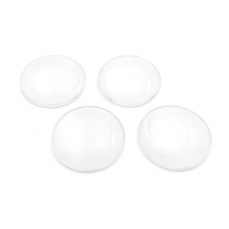 Cabochons Glas klar 35mm 4 Stück
